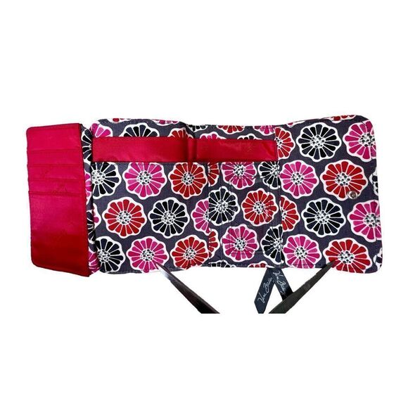 Vera Bradley Cherry Blossom Floral Euro Wallet Quilted Pink Bohemian Colorful - Picture 5 of 8